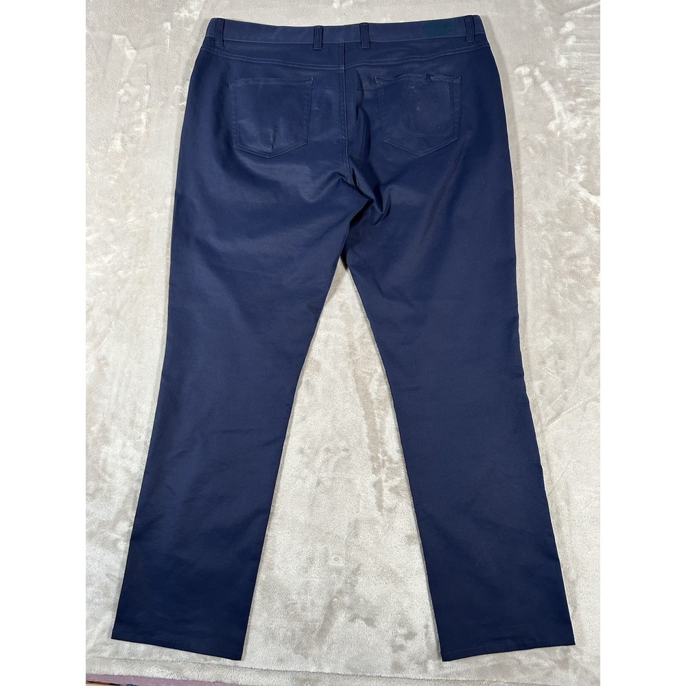 Peter Millar EB66 Pants Mens 40x32 Blue Performance Five-Pocket Golf Stretch - Picture 6 of 16